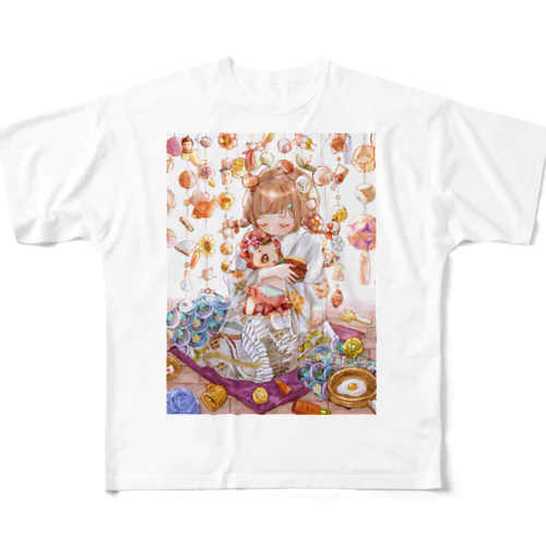 ギュッ All-Over Print T-Shirt