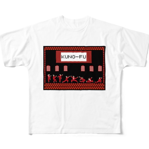 功夫中華娘（チャイナガール） All-Over Print T-Shirt