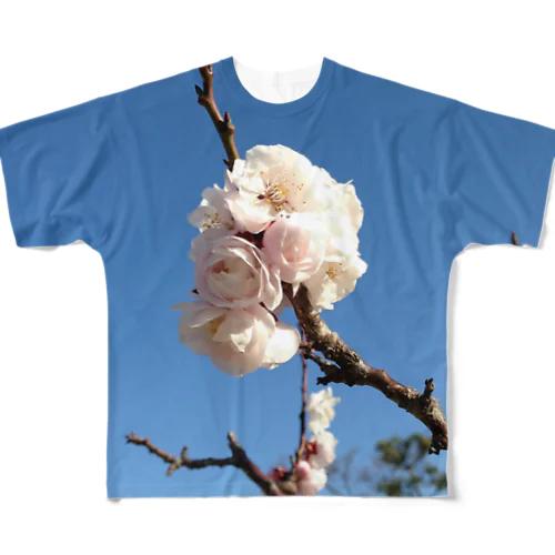 世界の風景:Blooming All-Over Print T-Shirt