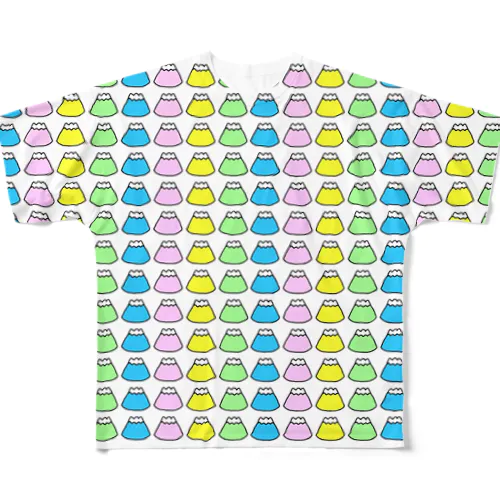 ふぢさんいっぱい All-Over Print T-Shirt