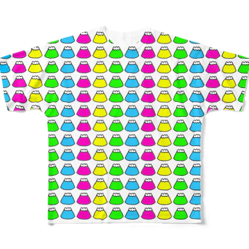 ふぢさんいっぱい-跳-  All-Over Print T-Shirt