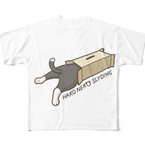 HAKO NEKO SLYDINGTシャツ  くつした両面 フルグラフィックTシャツ