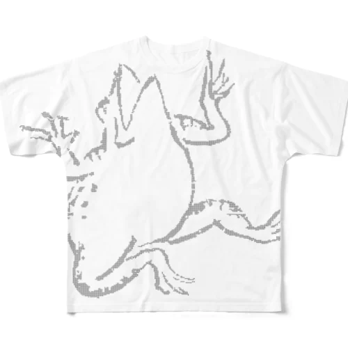 鳥獣人物戯画 フルグラフィックTシャツ