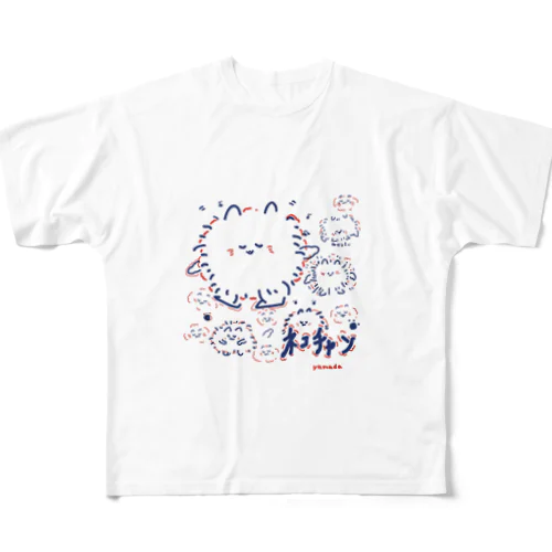 ダンシングネコちゃん フルグラフィックTシャツ