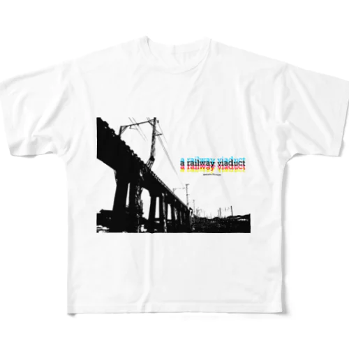 高架橋 フルグラフィックTシャツ