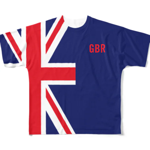 イギリス代表 フルグラフィックTシャツ