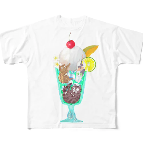 クリームソーダ All-Over Print T-Shirt