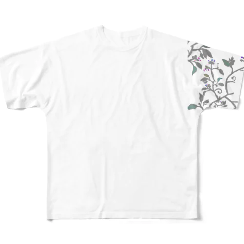 カラフルな胞子が飛ぶ頃に All-Over Print T-Shirt