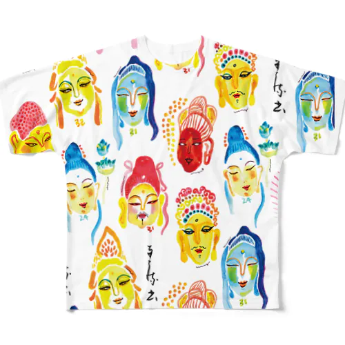 BUDDHA フルグラフィックTシャツ