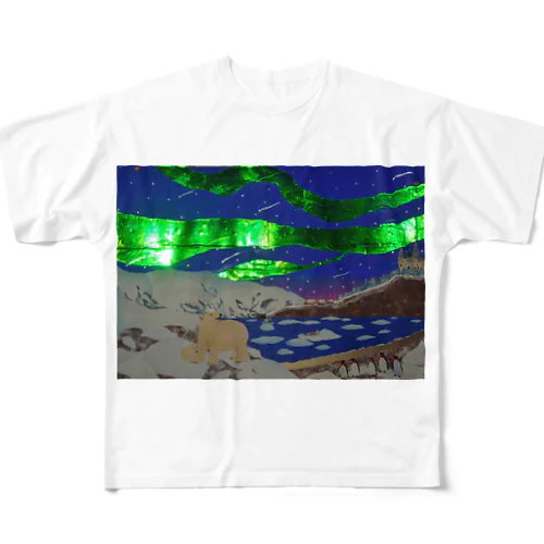 オーロラ夢の国 All-Over Print T-Shirt