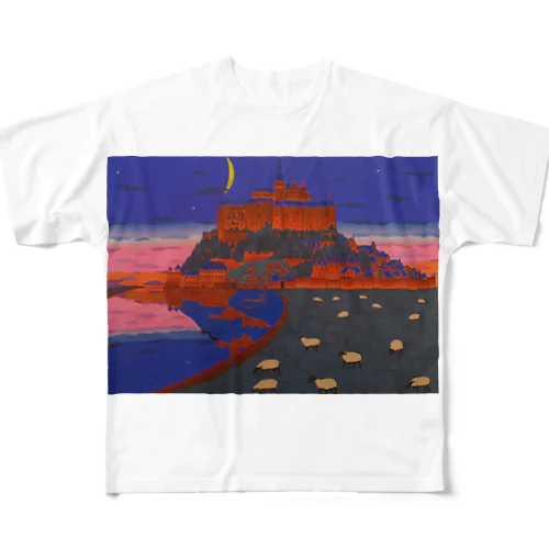 モンサンミッシェル フルグラフィックTシャツ