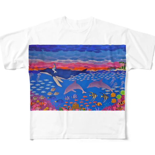 夜の海物語 All-Over Print T-Shirt