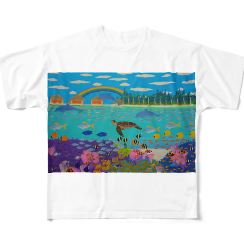 ニューカレドニアのサンゴ礁 All-Over Print T-Shirt