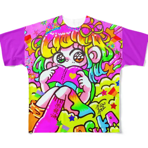 漫画の世界はキラキラ All-Over Print T-Shirt