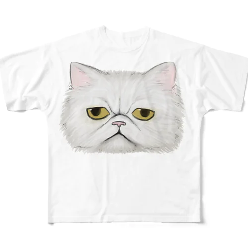 ペルシャ猫は見ている All-Over Print T-Shirt