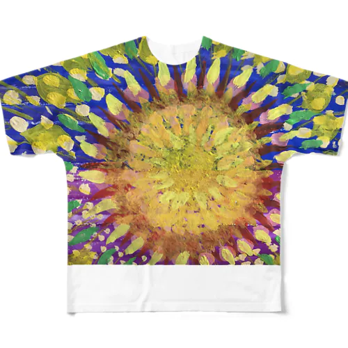 Aloha Big Sunflower  All-Over Print T-Shirt
