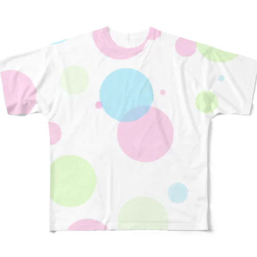 パステルドット All-Over Print T-Shirt