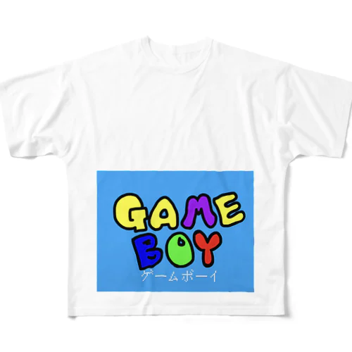 ゲームボーイ。 フルグラフィックTシャツ