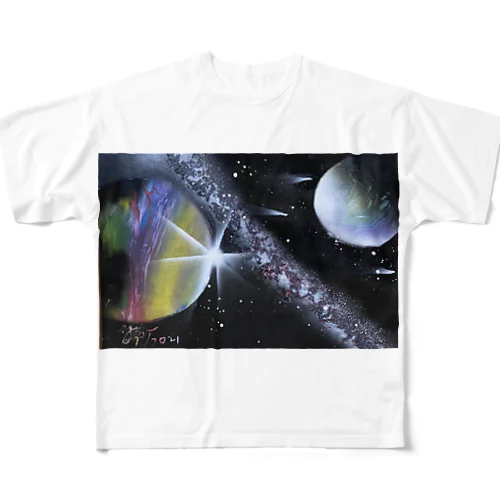 七夕の銀河 All-Over Print T-Shirt