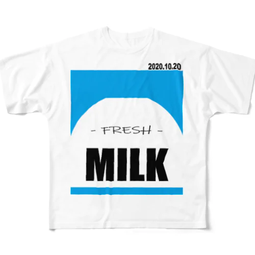MILK All-Over Print T-Shirt