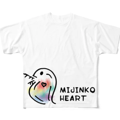 みじんこハート All-Over Print T-Shirt