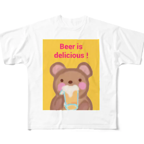 ひとやすみ ♡ くま All-Over Print T-Shirt