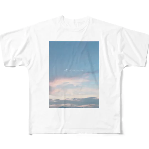 the sky I saw フルグラフィックTシャツ