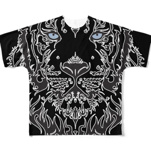 ブラックタイガートライバル All-Over Print T-Shirt