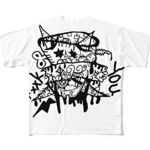 某物語の帽子屋さん All-Over Print T-Shirt