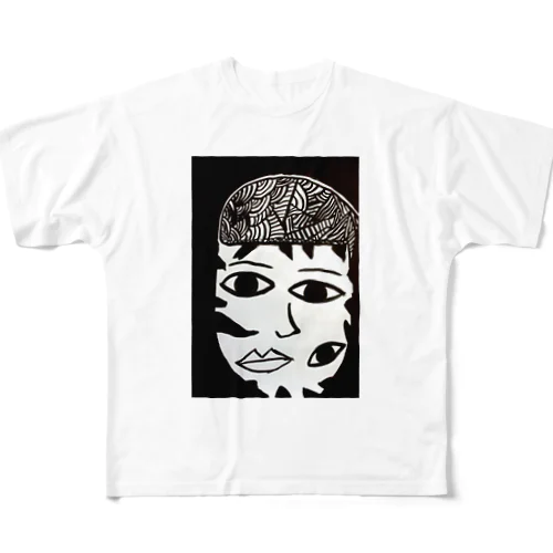 The three eyes フルグラフィックTシャツ