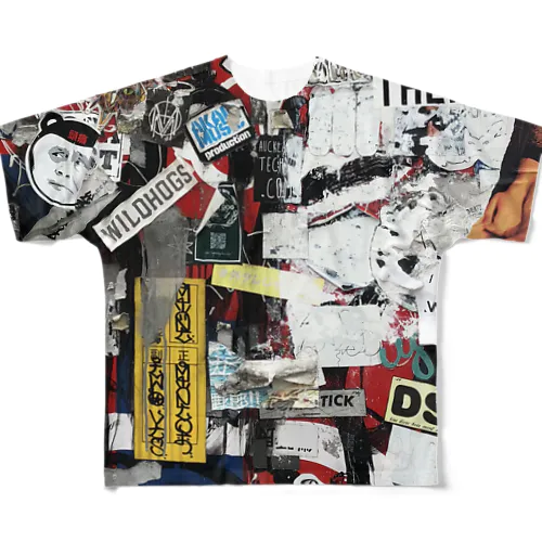 グラフィティ#5 All-Over Print T-Shirt