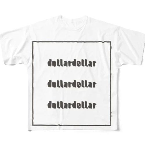 dollardollar box gray フルグラフィックTシャツ