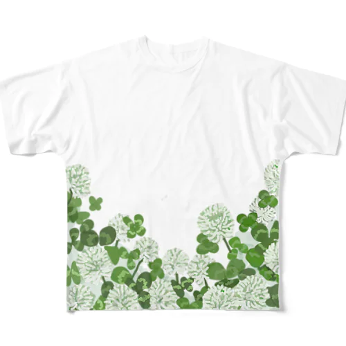 白詰草 フルグラフィックTシャツ