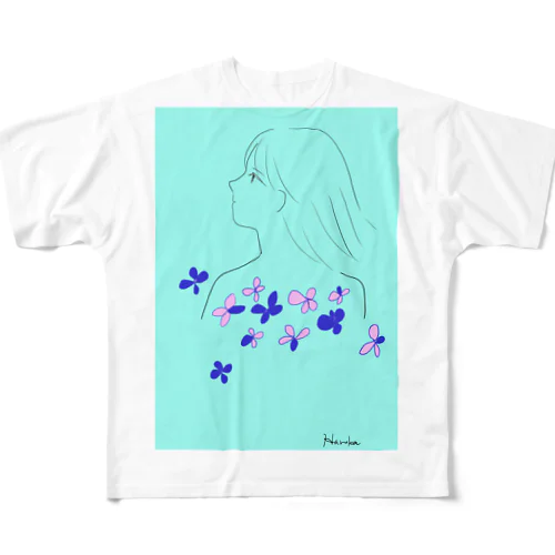 水色⛵ All-Over Print T-Shirt