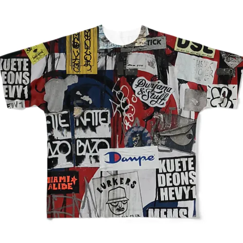 グラフィティ#9 All-Over Print T-Shirt