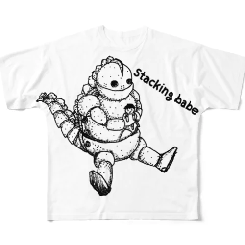 stacking babe 03 フルグラフィックTシャツ