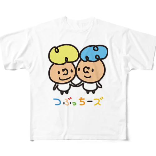 仲良しつぶっちーズ All-Over Print T-Shirt