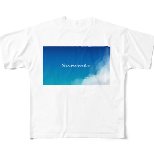 青空 All-Over Print T-Shirt