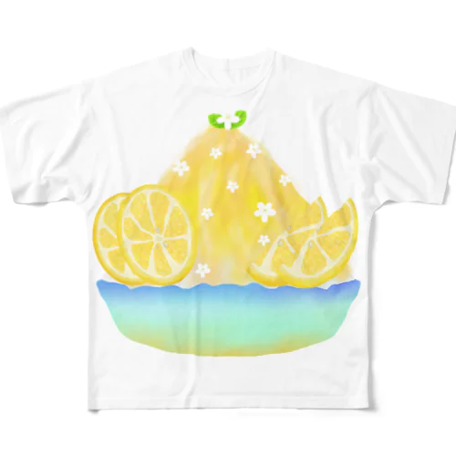 蜂蜜レモンかき氷 All-Over Print T-Shirt