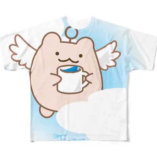 はむてん（青空のお茶） フルグラフィックTシャツ