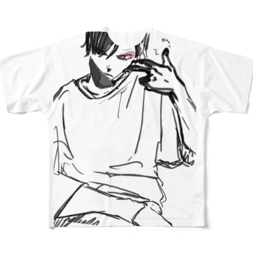 kuromasuku All-Over Print T-Shirt