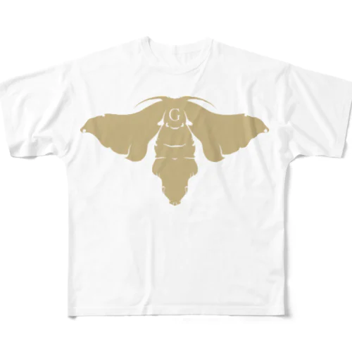 蛾（moth） All-Over Print T-Shirt