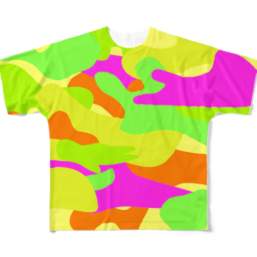 ポップ迷彩 All-Over Print T-Shirt