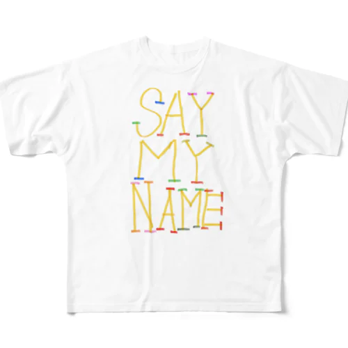 jackpot グッズ　say my name design by kureha フルグラフィックTシャツ