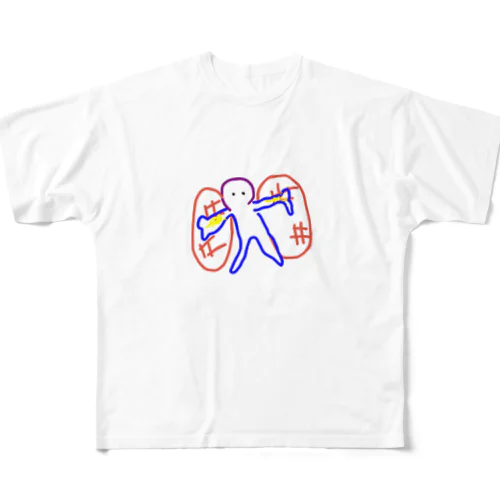 ピークリヘン　トーキーイラスト All-Over Print T-Shirt