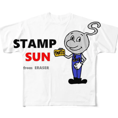 STAMP SUN カラー フルグラフィックTシャツ