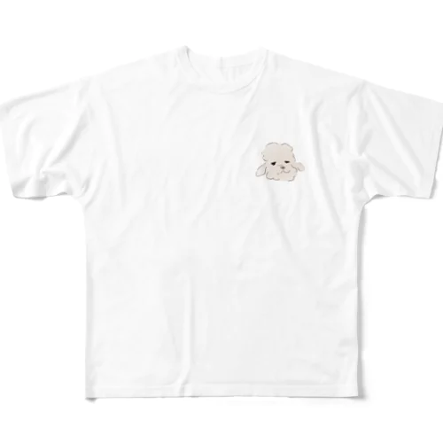 たそがれプードル All-Over Print T-Shirt