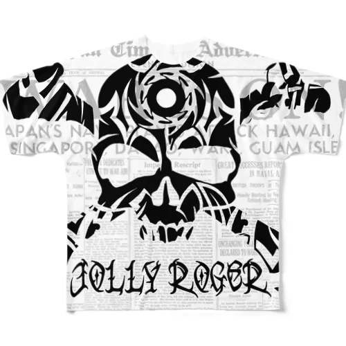 海賊旗　BLKSKULL All-Over Print T-Shirt