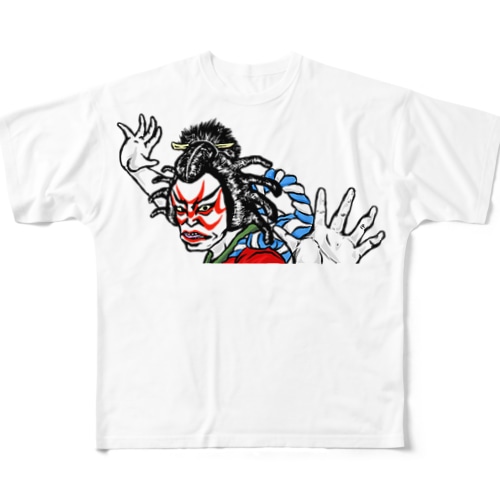 歌舞伎役者 All-Over Print T-Shirt