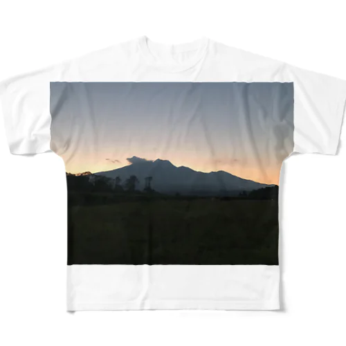 山 フルグラフィックTシャツ